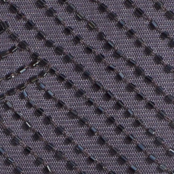 Adrianna Papell charcoal beaded cap sleeve dress - Picture 3 of 8